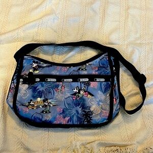Tropical Mickey and Minnie LeSportsac shoulder bag